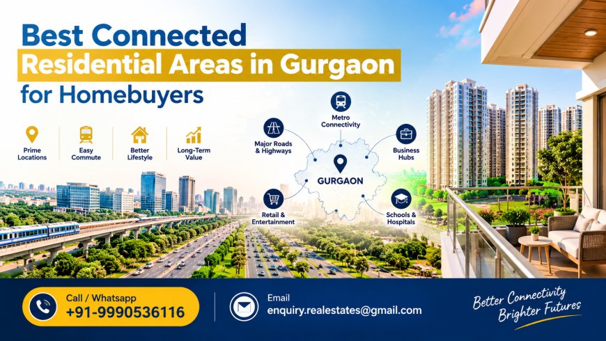Best Connected Residential Areas in Gurgaon for Homebuyers